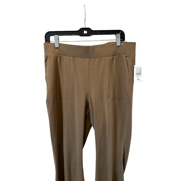 Torrid Full Length Signature Waist Slit Pocket Leggin Pants Pull On Brown 2X - Picture 2 of 6